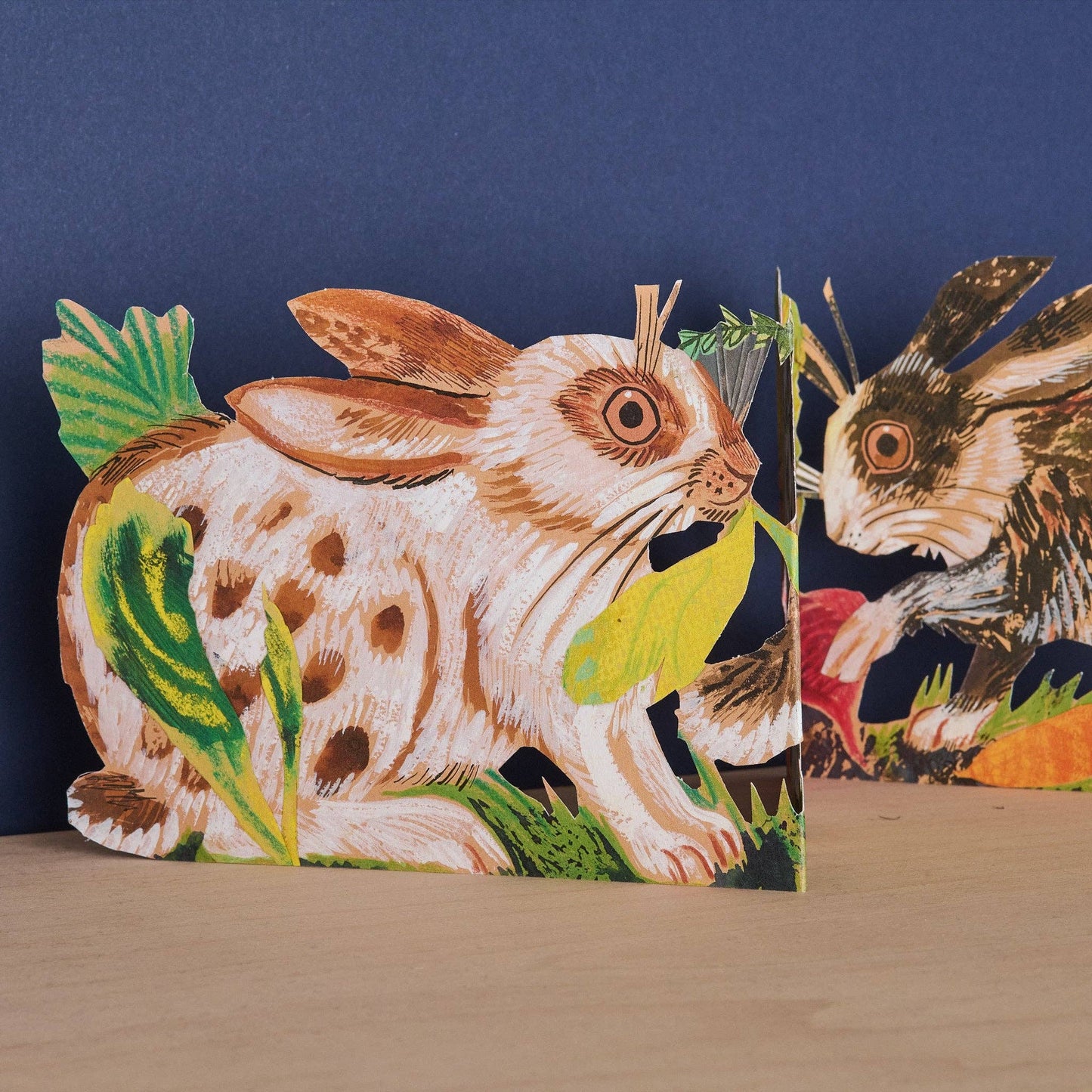 Rabbits, Unfolding Cutout Card | Art Angels