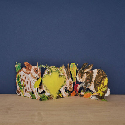 Rabbits, Unfolding Cutout Card | Art Angels
