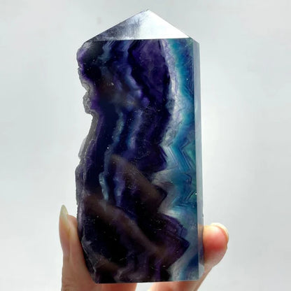 Rainbow Fluorite Raw 4 Sided Towers