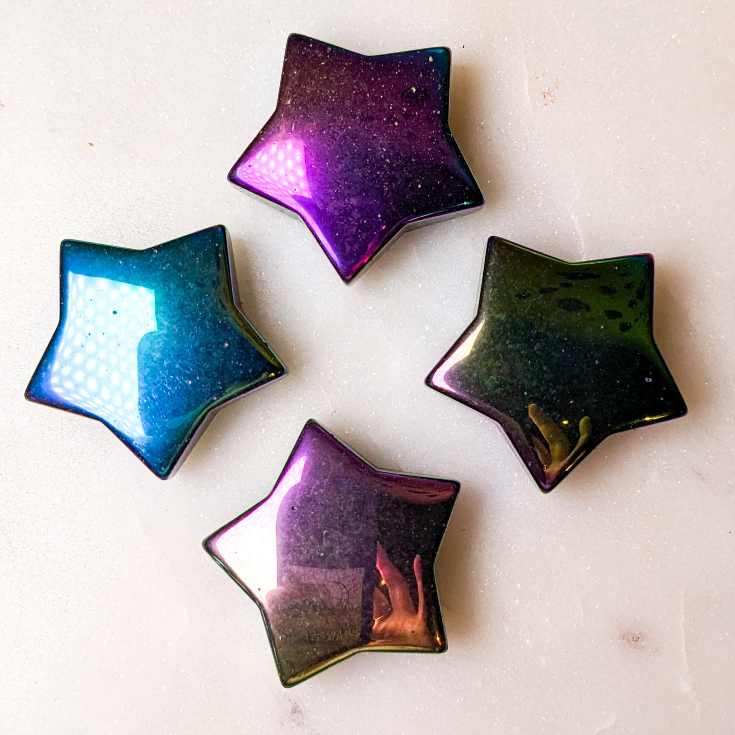 Rainbow Hematite Stars