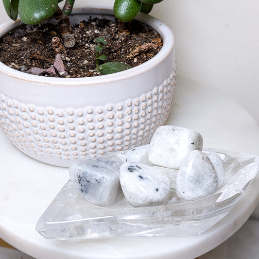 Tumbled Rainbow Moonstone