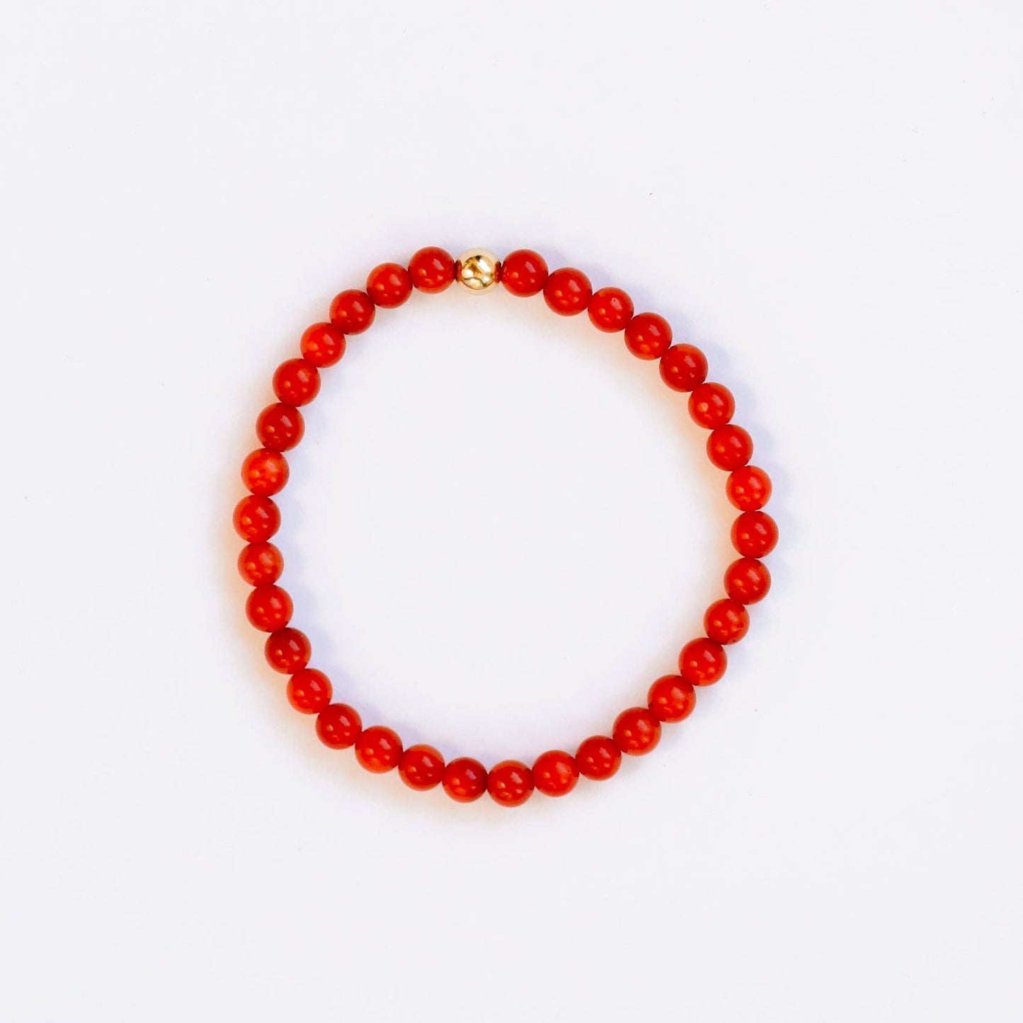 Red Coral + Gold || Bracelet