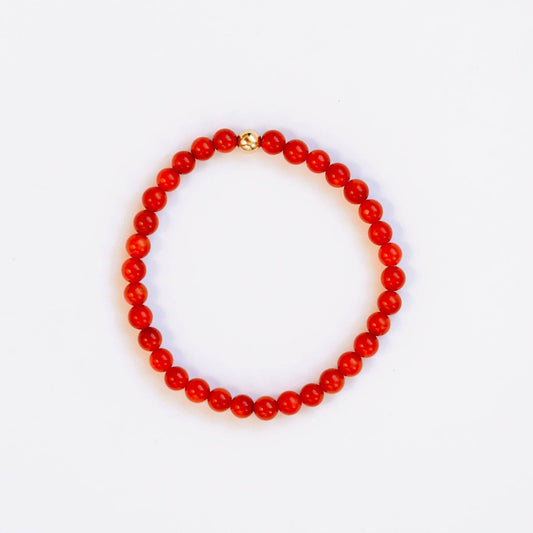 Red Coral + Gold || Bracelet