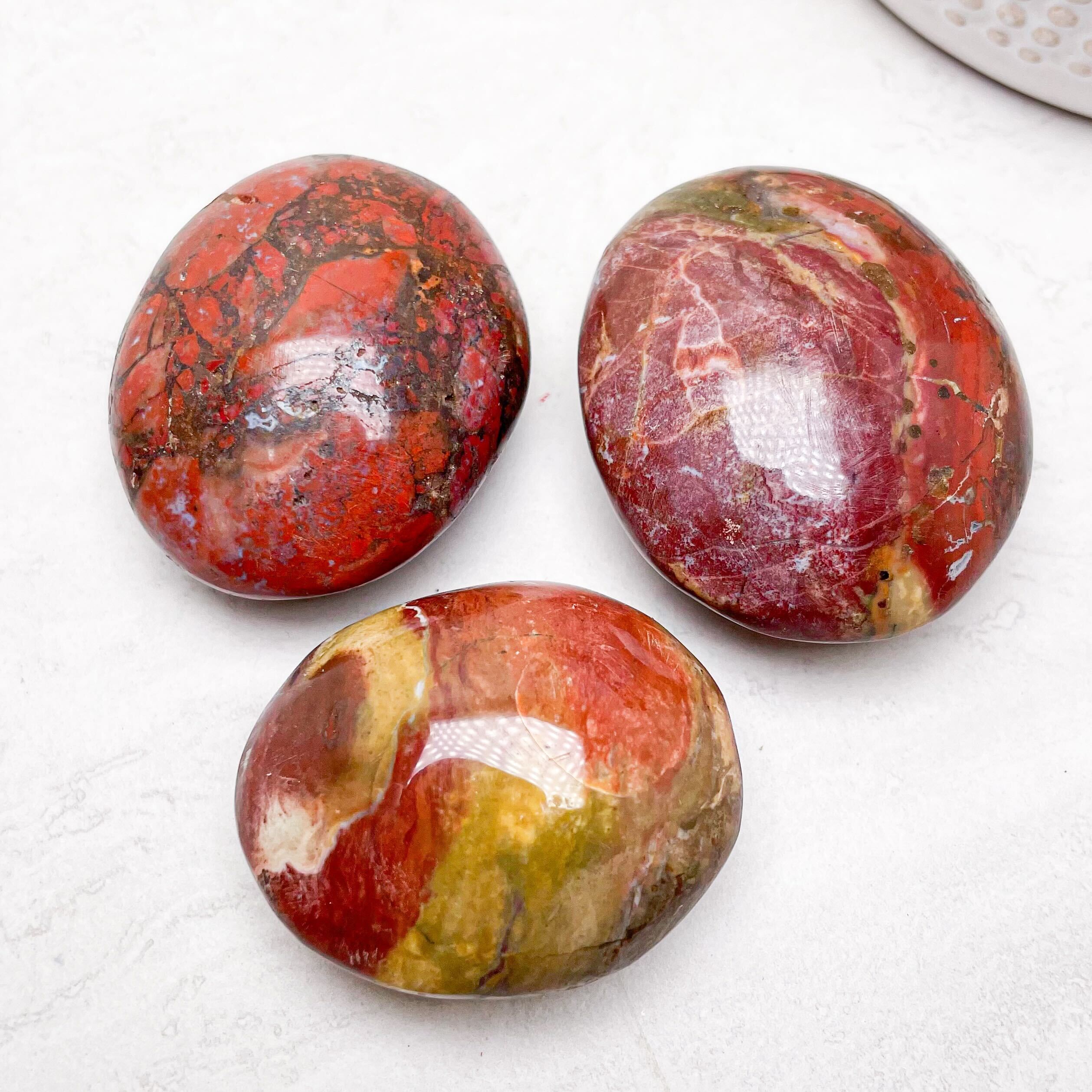 Red Jasper Palmstones - Various Sizes
