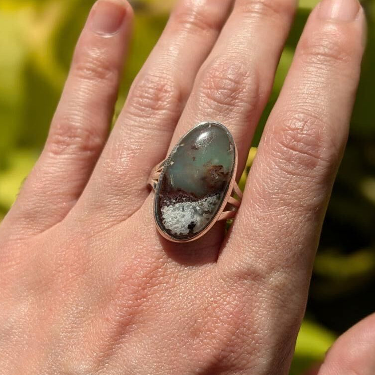 Aqua Chrysoprase Rings