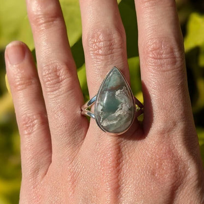 Aqua Chrysoprase Rings