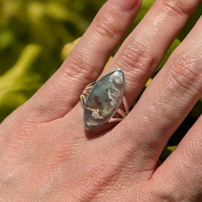 Aqua Chrysoprase Rings