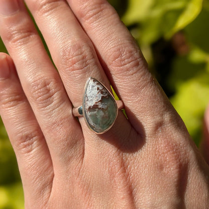 Aqua Chrysoprase Rings