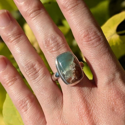 Aqua Chrysoprase Rings