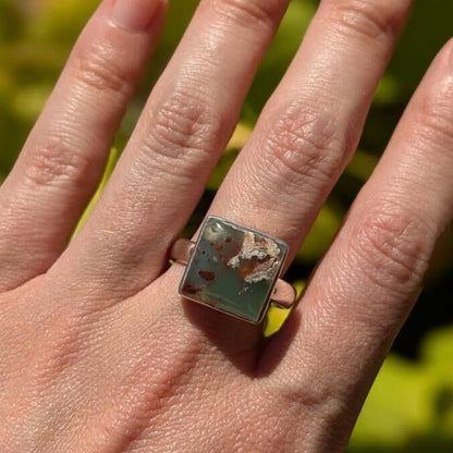 Aqua Chrysoprase Rings