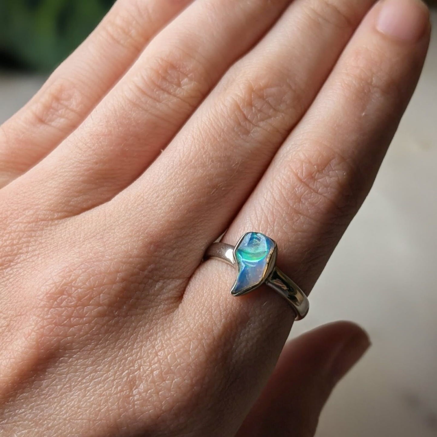 Ethiopian Opal  Sterling Silver Rings