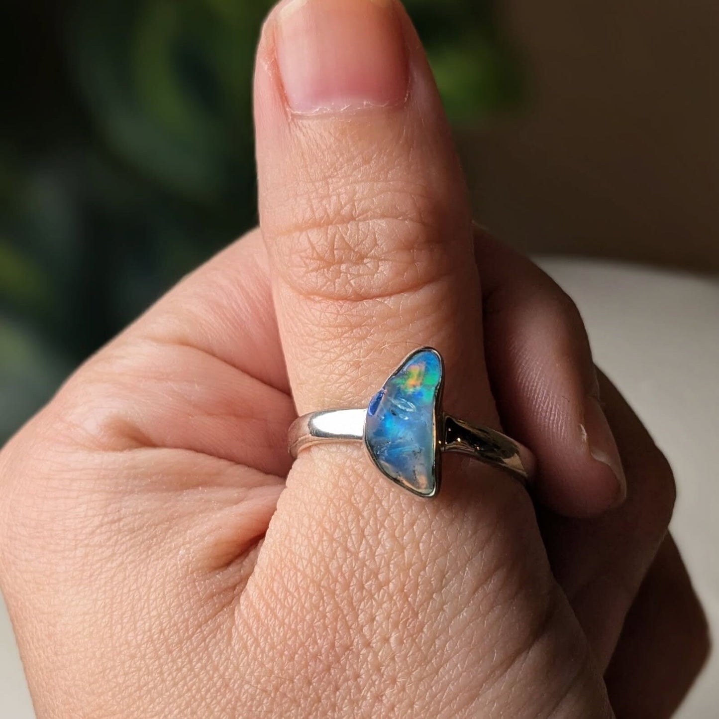 Ethiopian Opal  Sterling Silver Rings