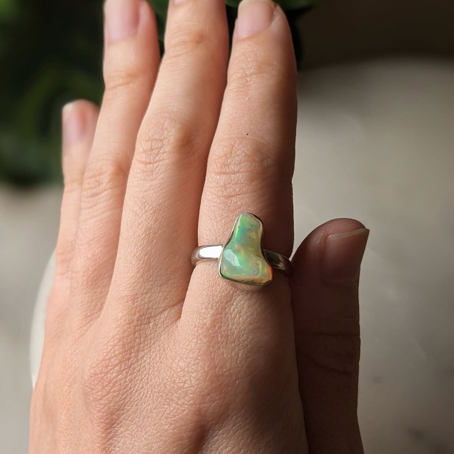 Ethiopian Opal  Sterling Silver Rings
