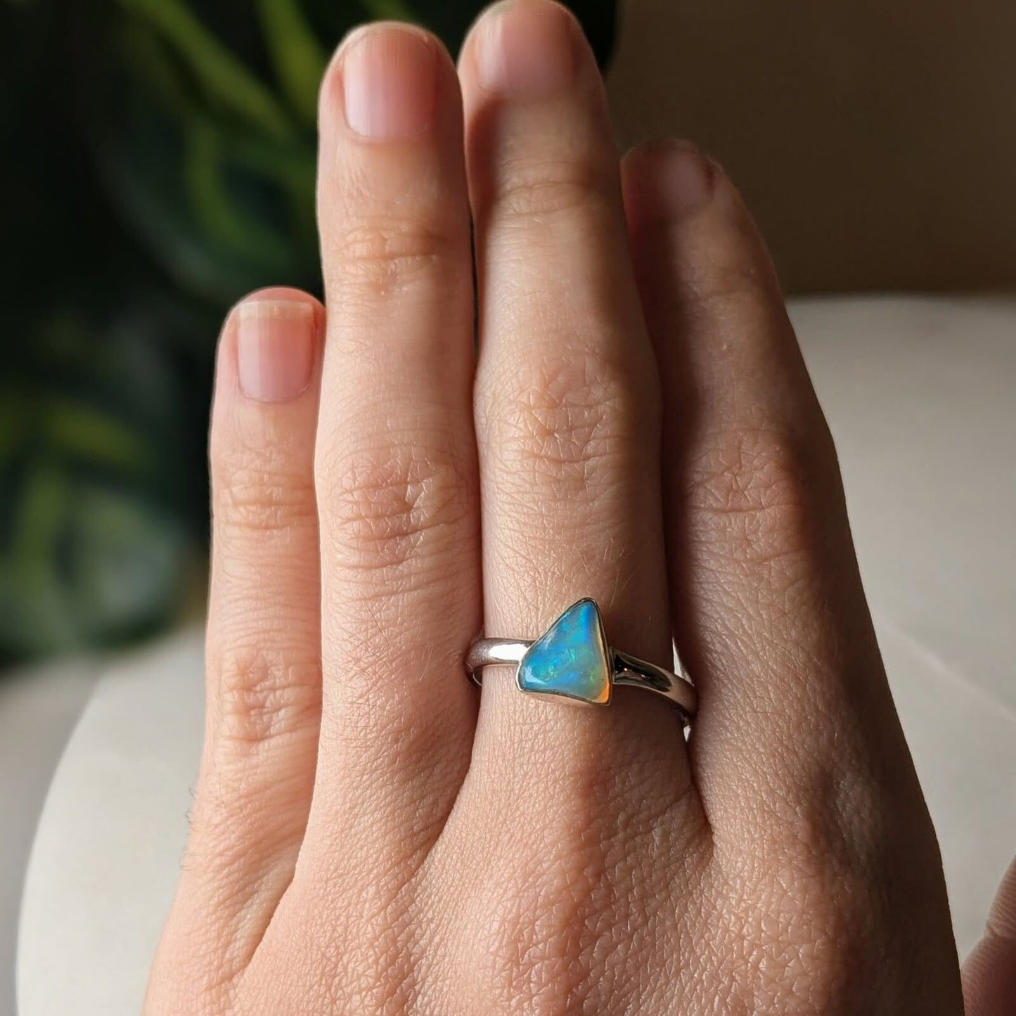 Ethiopian Opal  Sterling Silver Rings