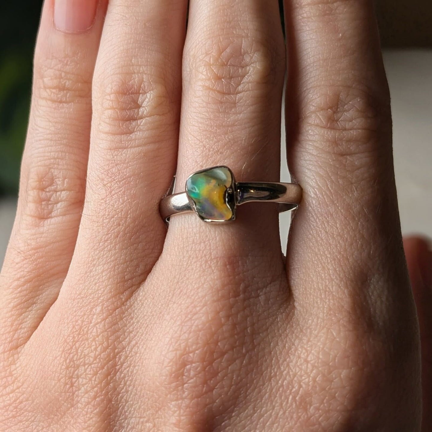 Ethiopian Opal  Sterling Silver Rings