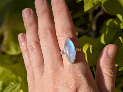 Rainbow Moonstone Rings