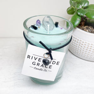 Riverside Grace Crystal Candles 6 Oz Glass