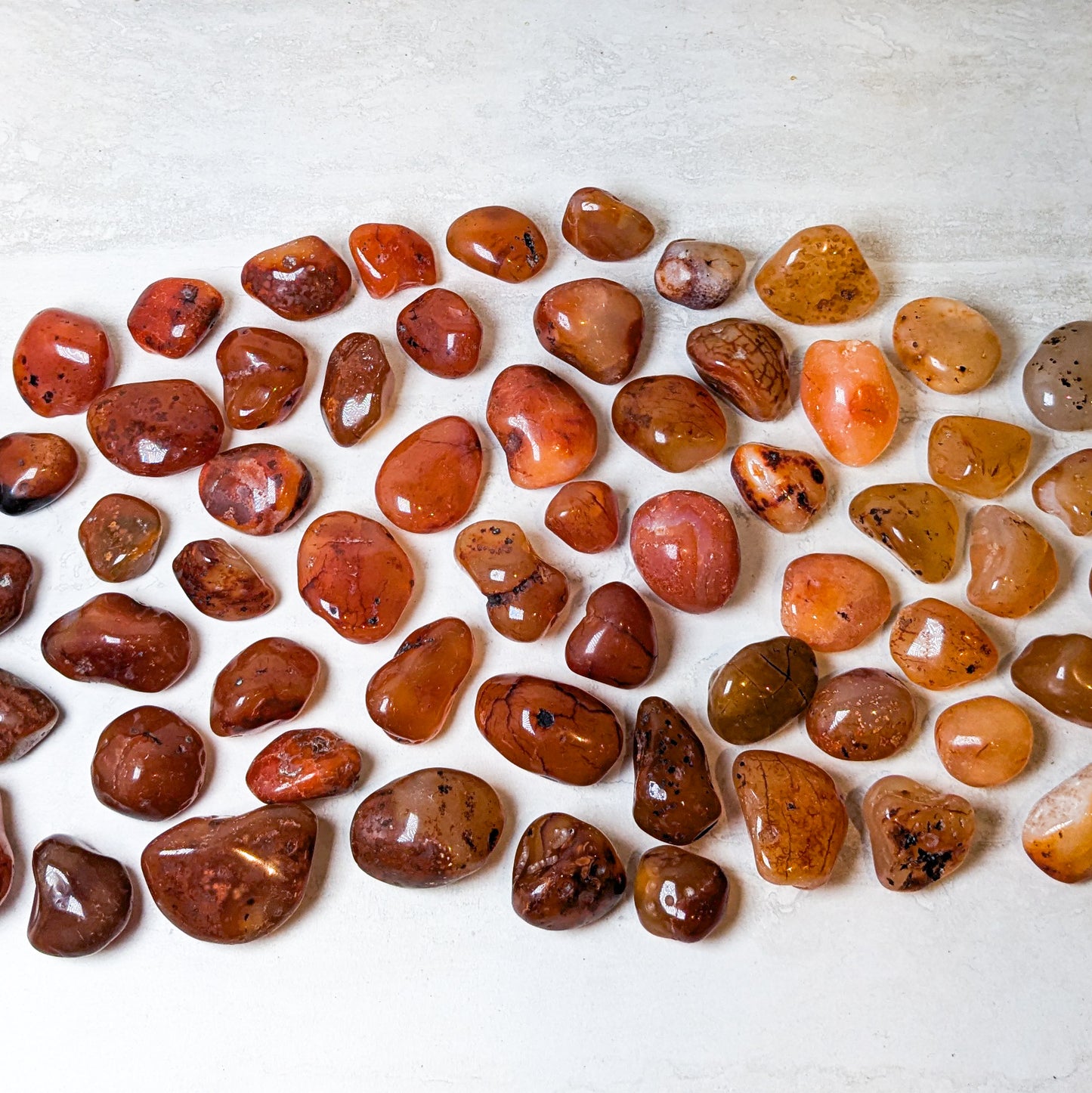 Carnelian Tumbles 1-2"