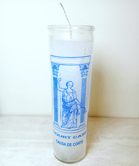 Court Case White 7 Day Candle