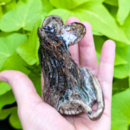 Clay Mouse Figurine