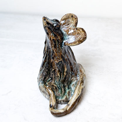 Clay Mouse Figurine
