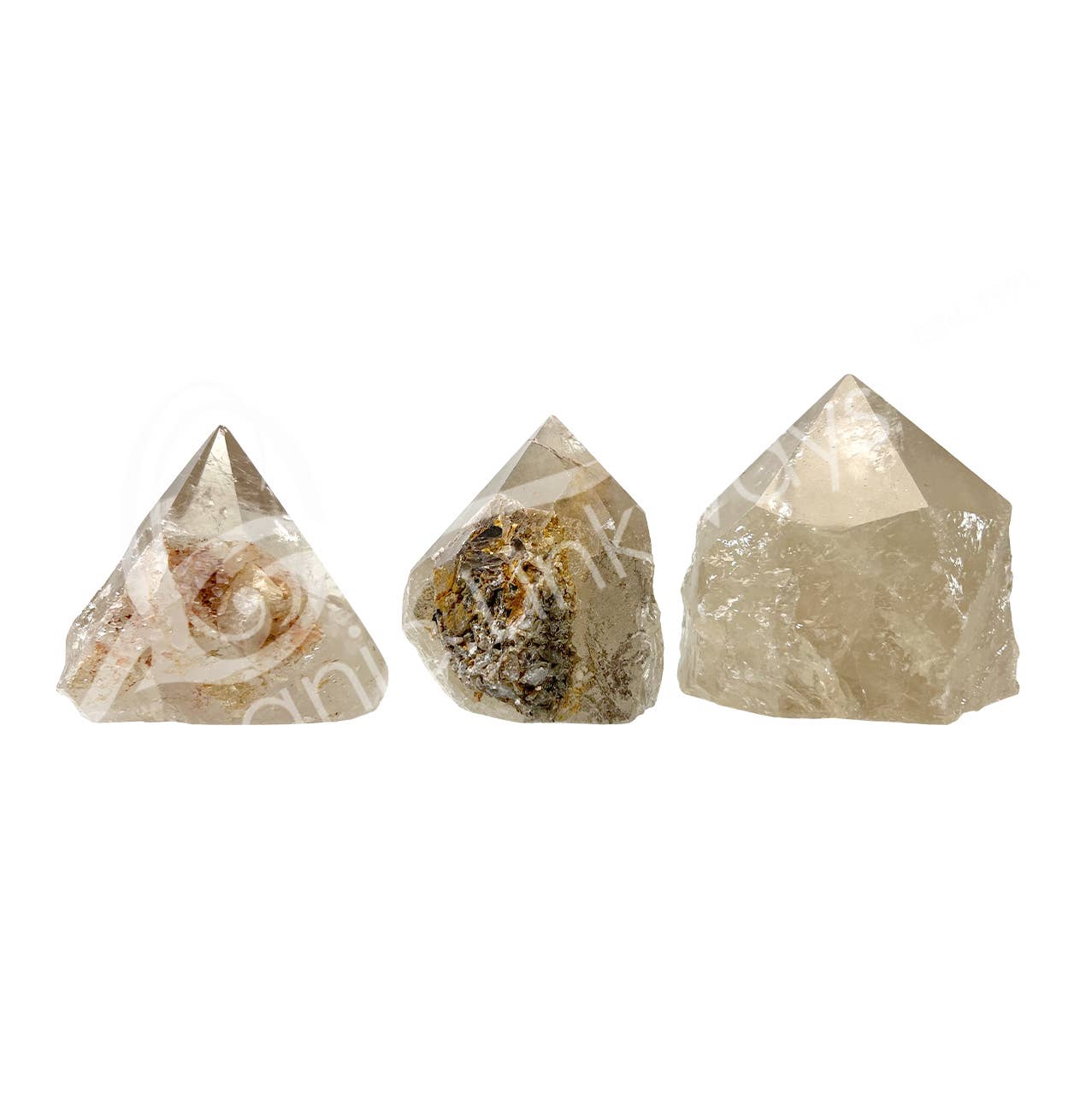 Natural Citrine base with Polished Top Point