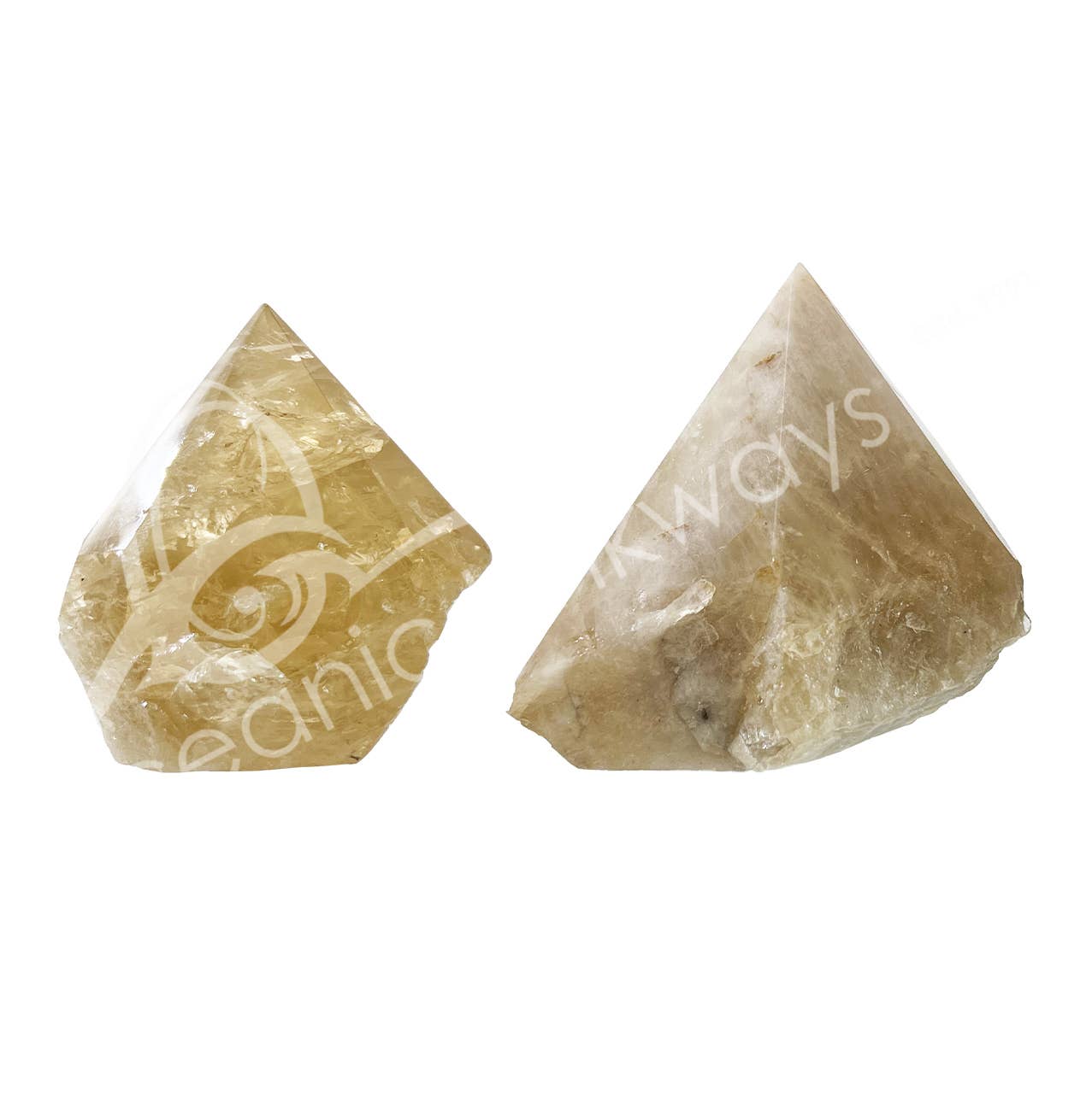 Natural Citrine base with Polished Top Point