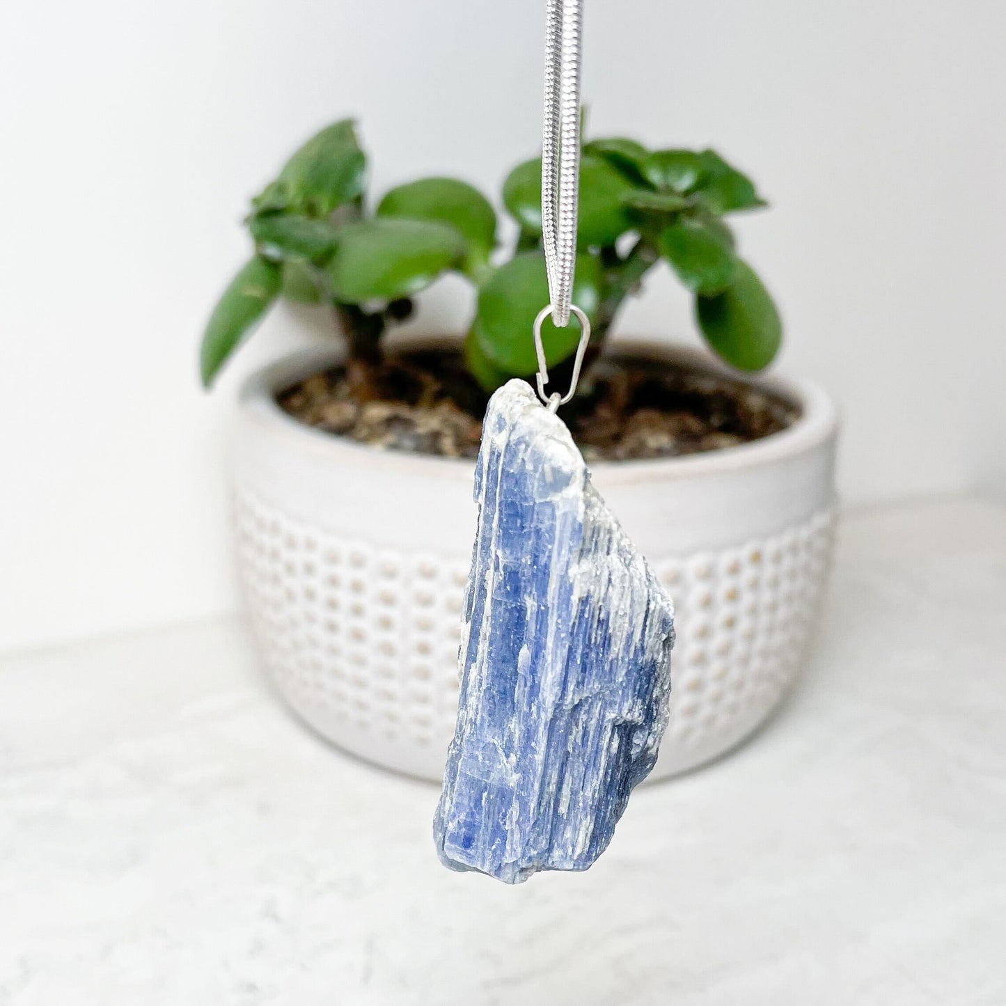 Blue Kyanite Rough Stone Pendants