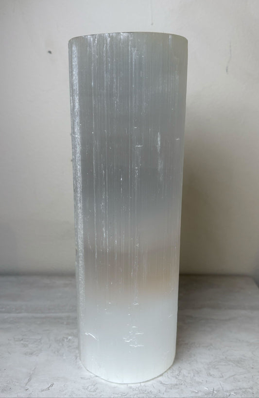 Selenite Flat Top Lamp- 10"