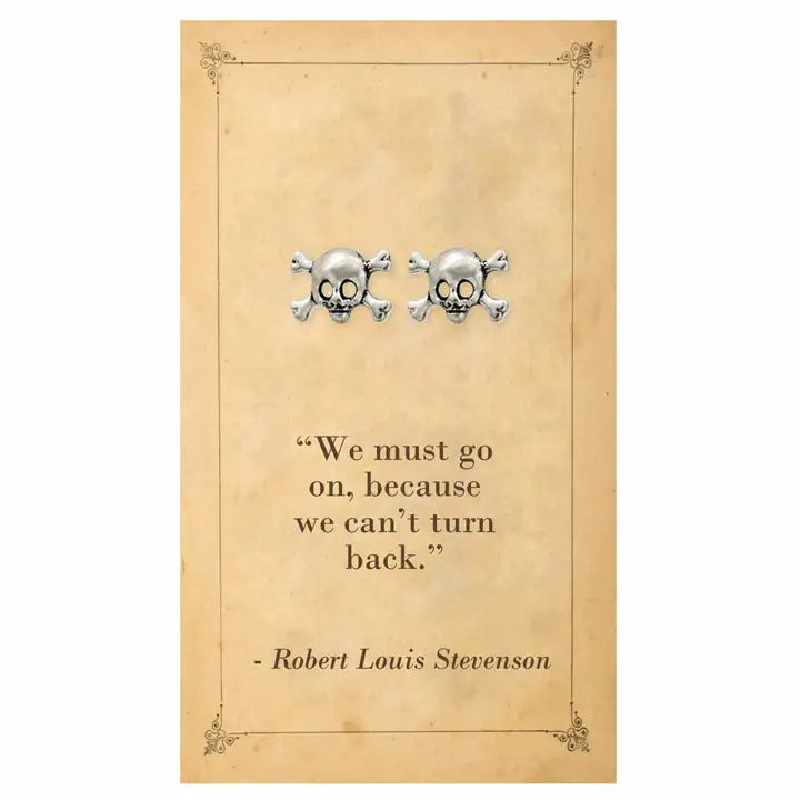 Literary Quote Stud Earrings