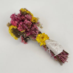 6" Pink Sunrise Burn Wand with Quartz Crystal