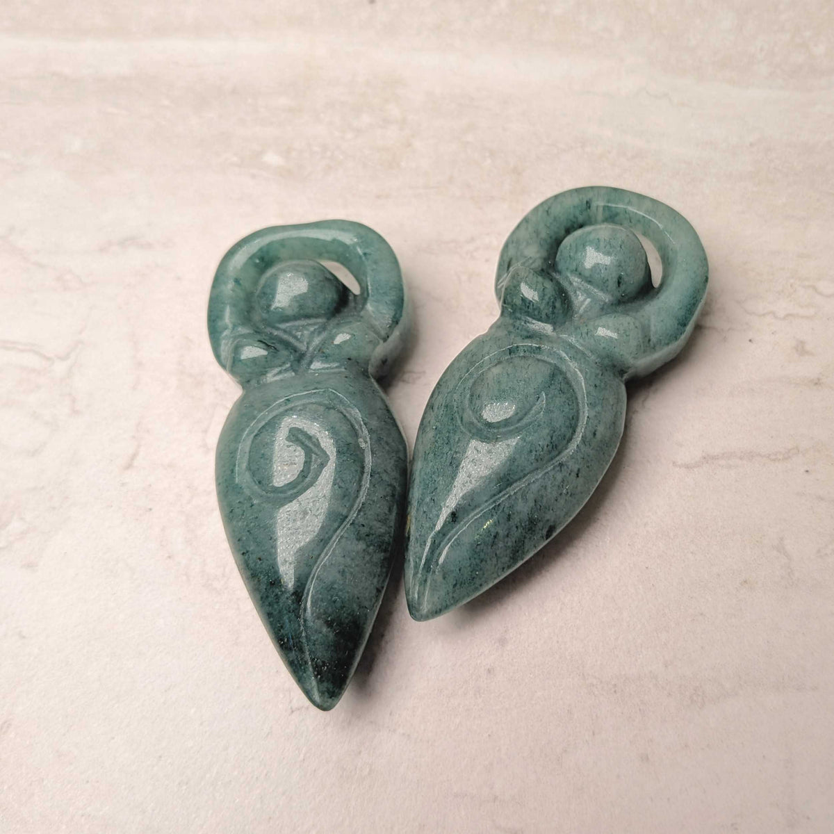 Spiral Goddess Carvings