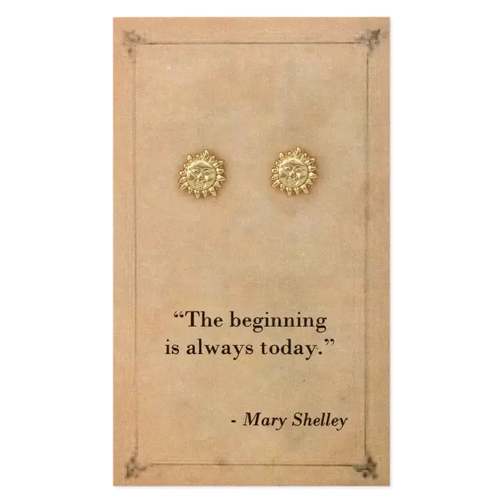 Literary Quote Stud Earrings