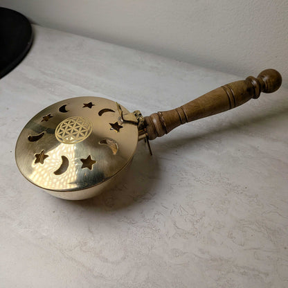 Sun and Moon Brass Burner