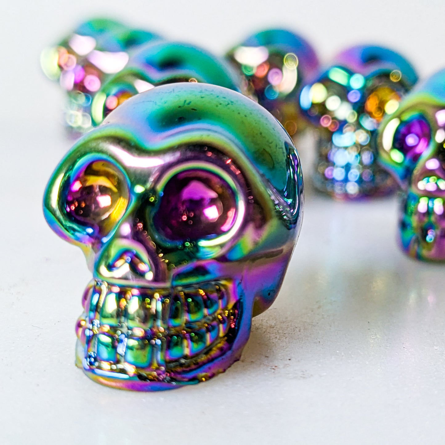 Mini Skulls | Titanium Fired Glass