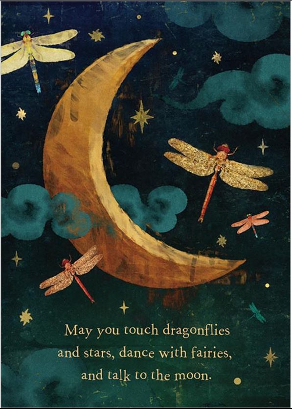 May You Touch Dragonflies and Stars Birthday Greeting Card