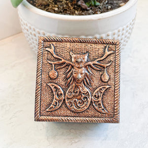Bronze Metal Trinket Box