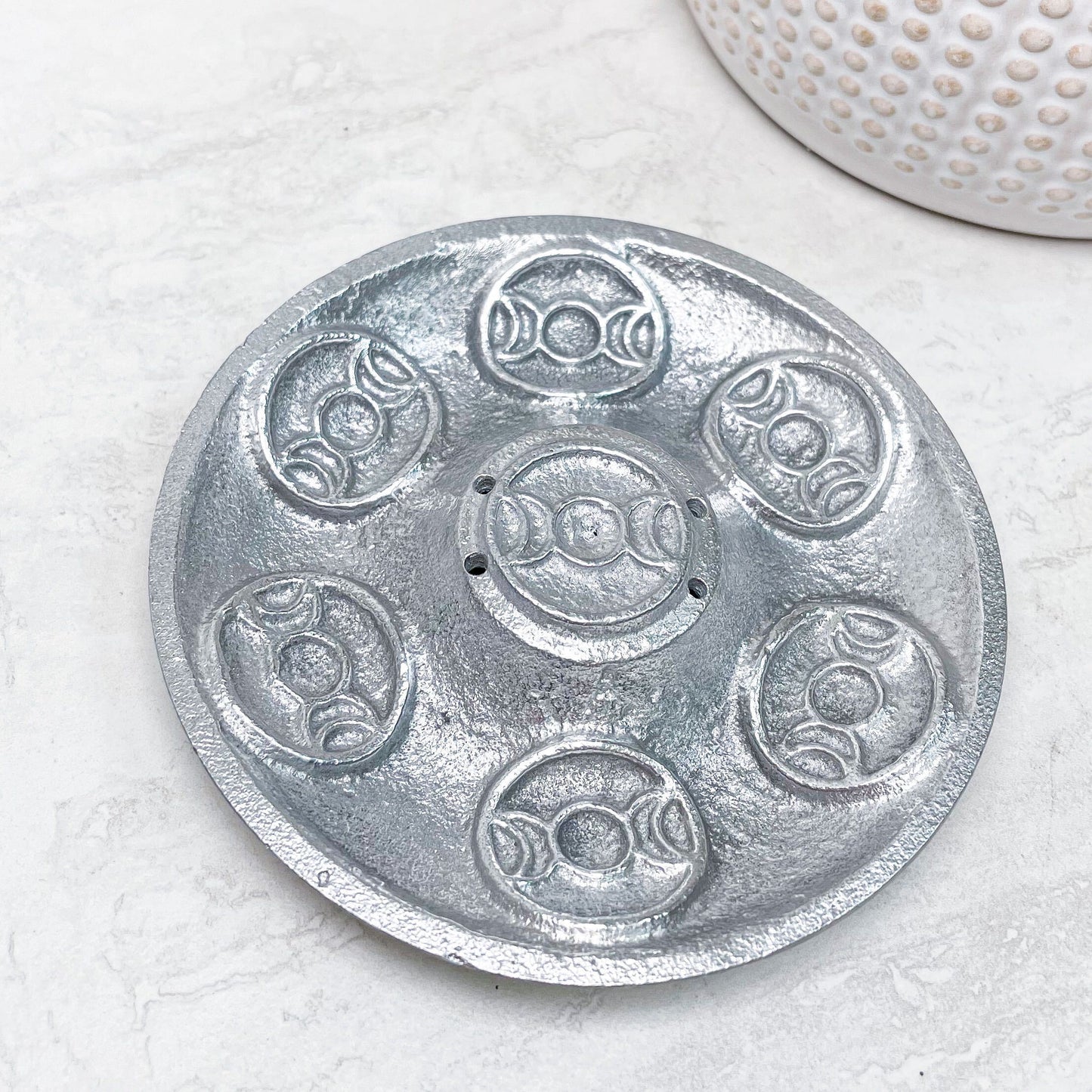 Triple Moon Disc Incense Burner