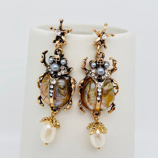 Vintage Beetle Earring