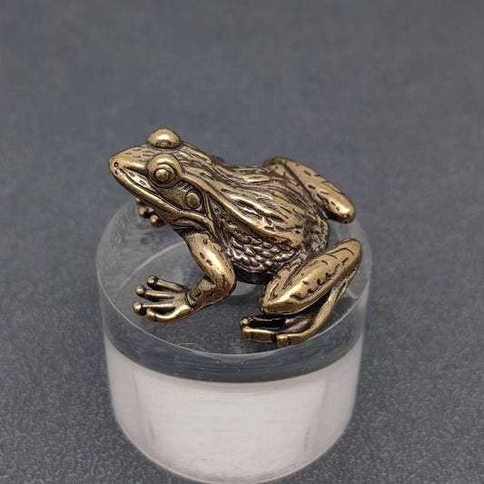 Vintage Brass Frog