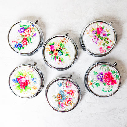 Vintage Flower Pill Box