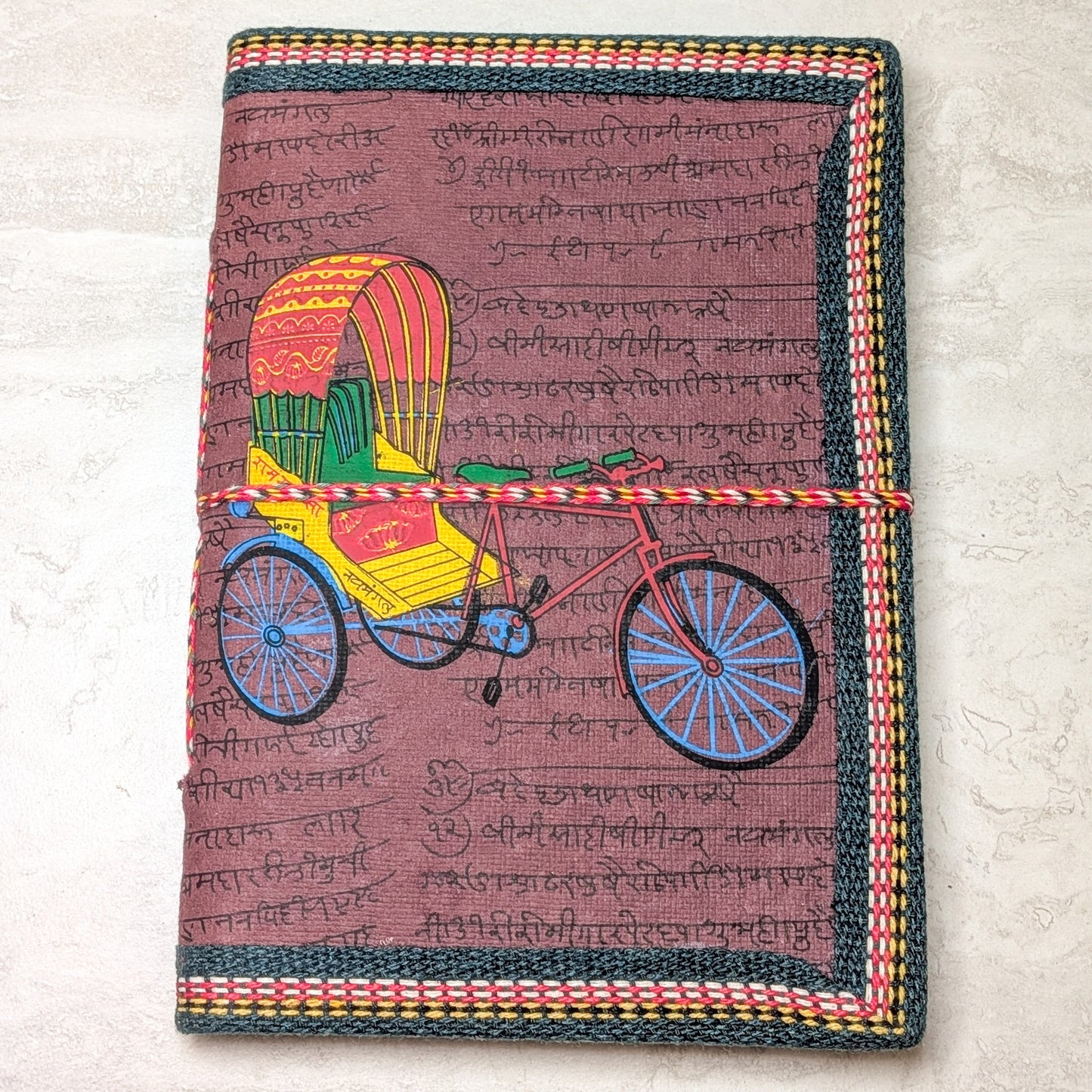 Vintage Rickshaw Notebook- String
