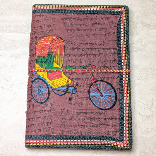 Vintage Rickshaw Notebook- String