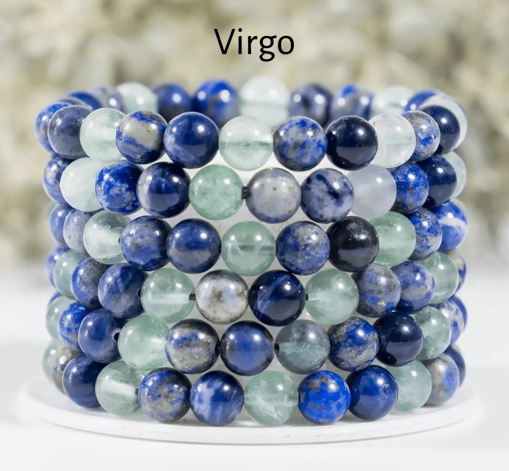 Crystal Zodiac Bracelet | 8mm | Healing Gemstone Bracelets