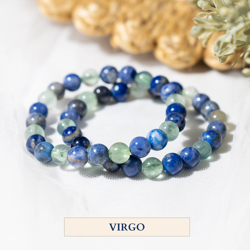 Crystal Zodiac Bracelet | 8mm | Healing Gemstone Bracelets