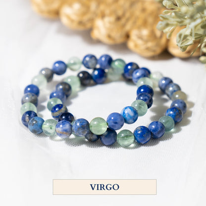 Crystal Zodiac Bracelet | 8mm | Healing Gemstone Bracelets