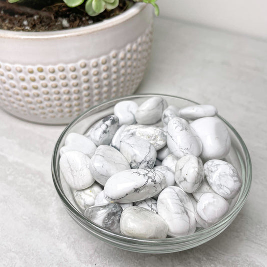 White Howlite Tumbles