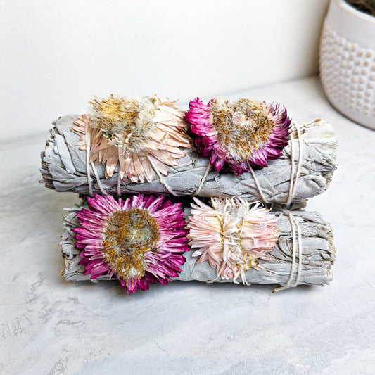 White Sage + Purple Sunflower Cleansing Stick