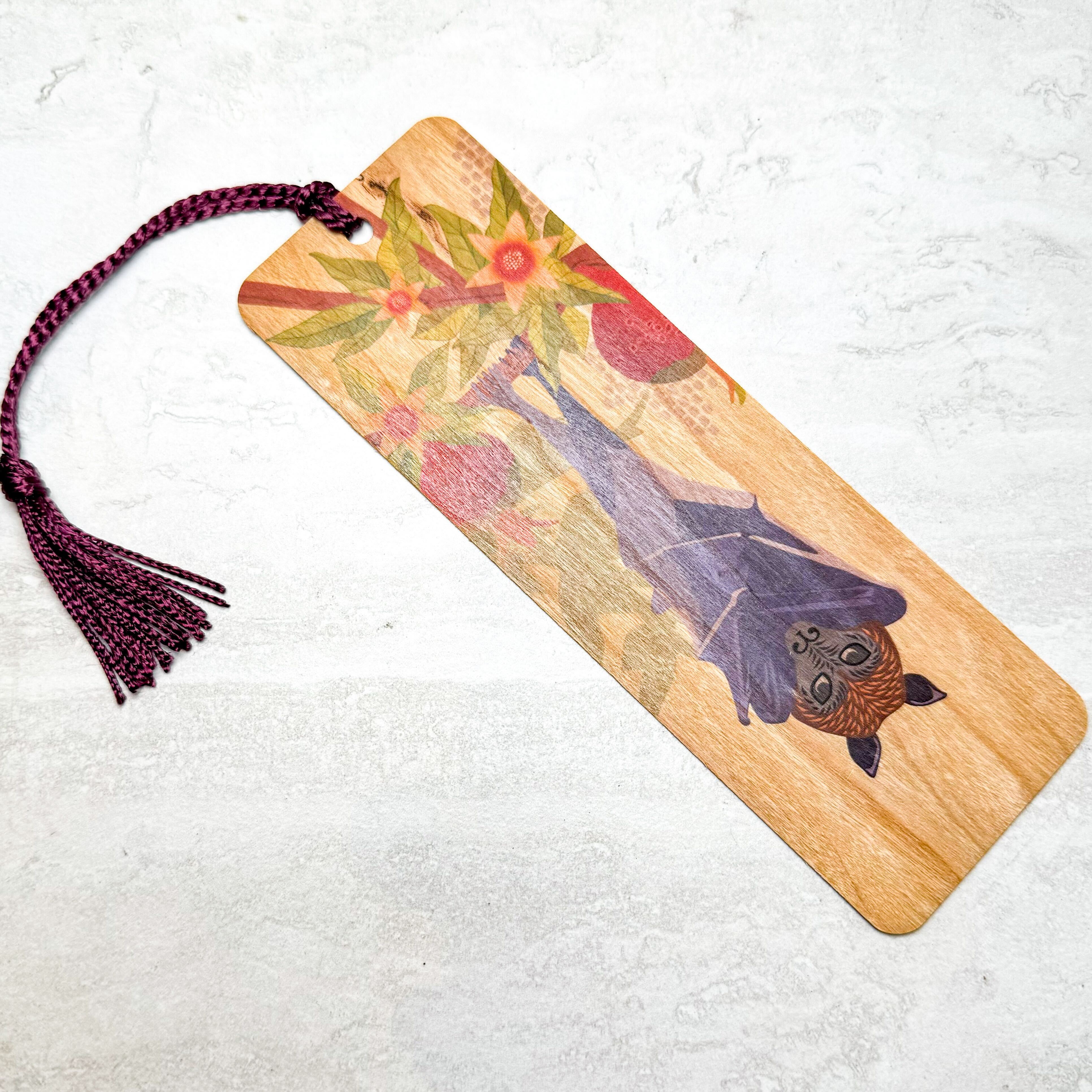 Wood Bookmark with Tassel | Various Designs