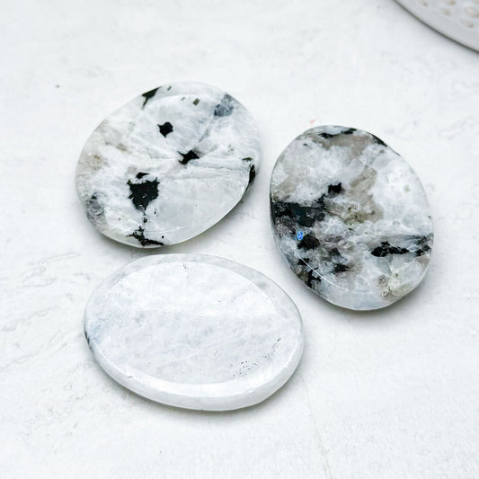 Rainbow Moonstone Worry Stones